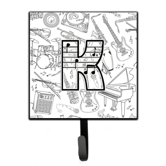 Letter K Musical Note Letters Leash or Key Holder