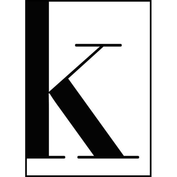 Letter K Poster Wall Art, Modern Wall Decor For Living Room Bedroom, 8x12 UNFRAMED