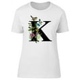thumbnail image 1 of Letter K With Birds And Plants T-Shirt Women -Image by Shutterstock, Female XX-Large, 1 of 2