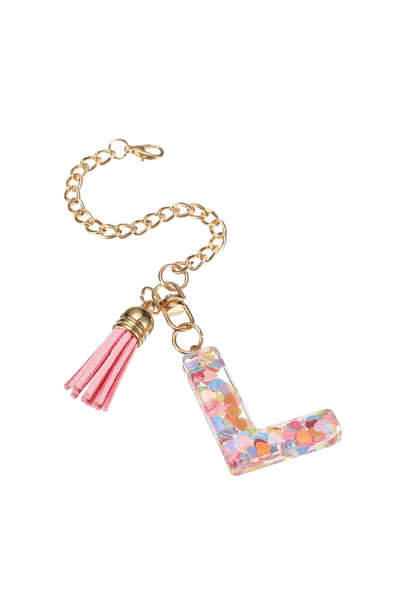 Letter L Cup Chain, Bag Chain, Key Chain, Cute Decor Accessories (Heart-Shaped)
