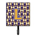 thumbnail image 1 of Letter L Football Purple and Gold Leash or Key Holder, 1 of 1