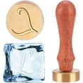 thumbnail image 1 of Letter L Ice Stamp Ice Bar Drinks Stamp with Pear Wood Handle and Rectangle Velvet Pouches for Cocktail Ice Drinks Making Whiskey Mojito 1.2x0.4inch Mixed Color 1set, 1 of 9