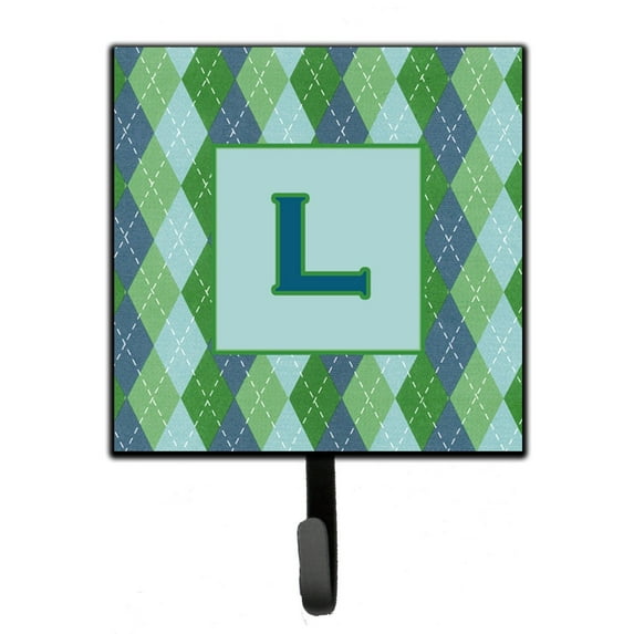 Letter L Initial Monogram - Blue Argoyle Leash or Key Holder