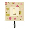 thumbnail image 1 of Letter L Initial Monogram - Tan Dots Leash or Key Holder, 1 of 7