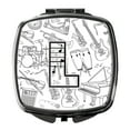 thumbnail image 1 of Letter L Musical Note Letters Compact Mirror, 1 of 4