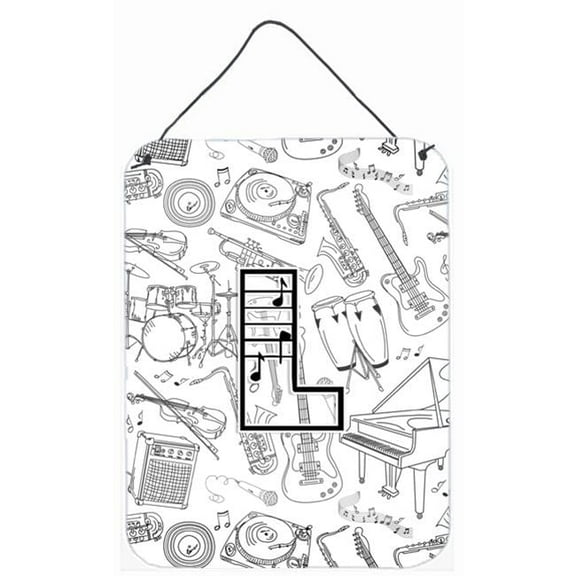 Letter L Musical Note Letters Wall and Door Hanging Prints