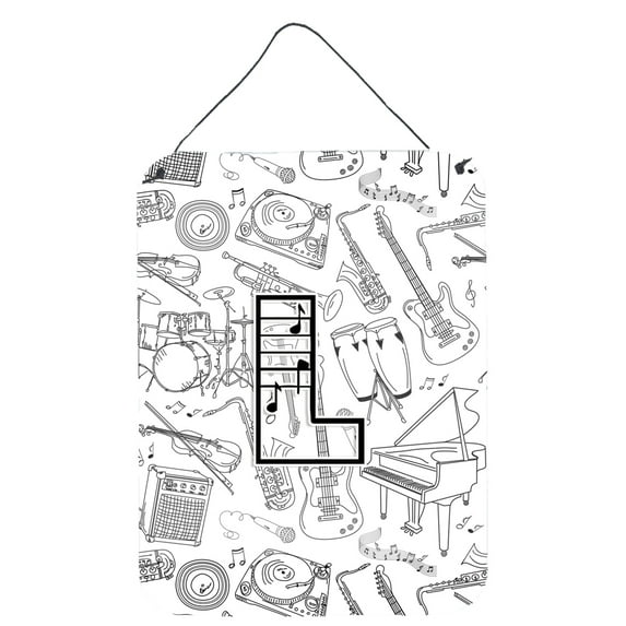 Letter L Musical Note Letters Wall or Door Hanging Prints