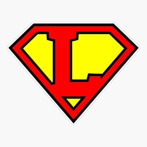 Letter L | Super Letter Vol.1 Er, Phone Decal Water Bottle Stickers Car Decals, Funny Birthday Gift