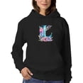 thumbnail image 1 of Letter L With Flowers Hoodie Women's -SmartPrintsInk Designs, 1 of 4