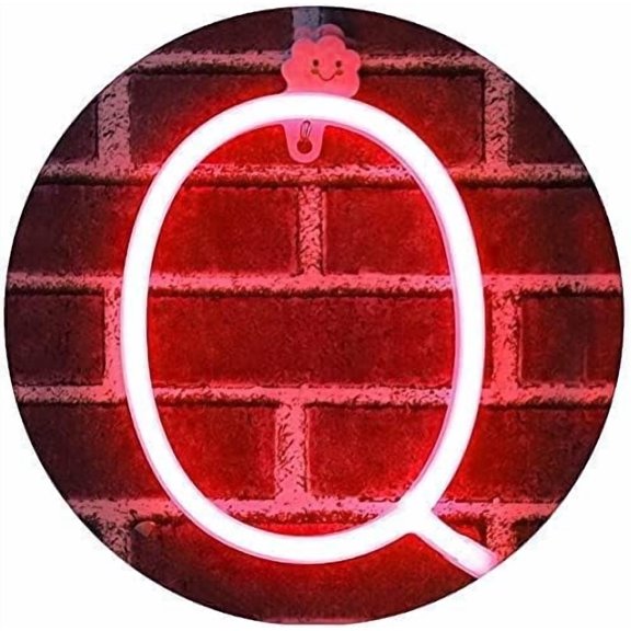 Letter Led Light,Red LED Alphabet Light, Battery & USB Powered Hanging Marquee Letters for Bedroom, Bar, Wedding Decor & Gift