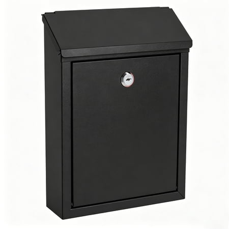 MOZEEDA Metal Locking Wall Mount Parcel Delivery Mailbox, Pre Drilled