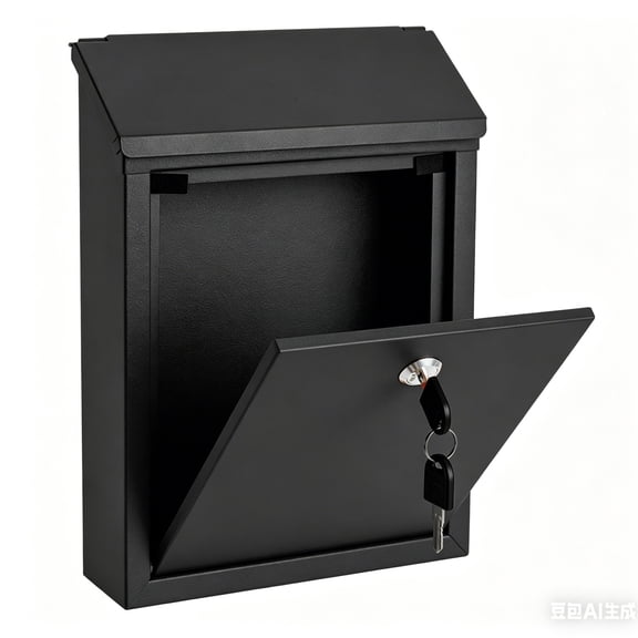 Letter Lostal Boxes, Delivery Box for Parcels Mail Box Mailbox Box with Lock Wall Mount Pre Drilled Mailbox Delivery Box