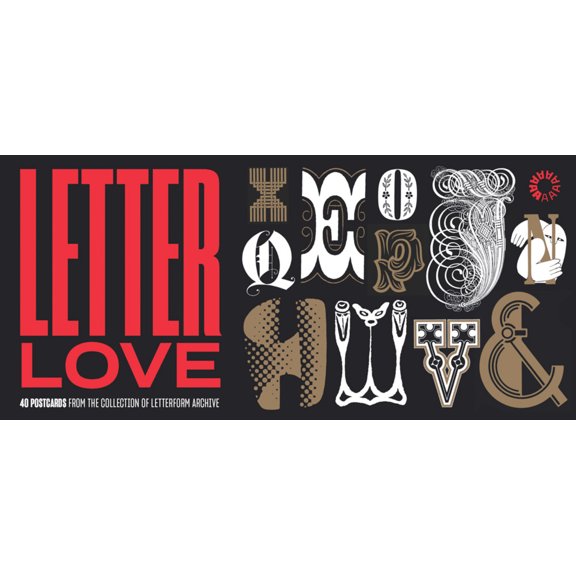 Letter Love: 40 Postcards from the Collection of Letterform Archive, (Paperback)