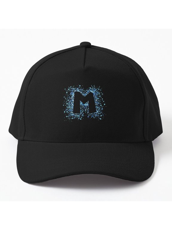 Letter M Baseball Hat, Initial Monogram Graphic Design, Classic Cap