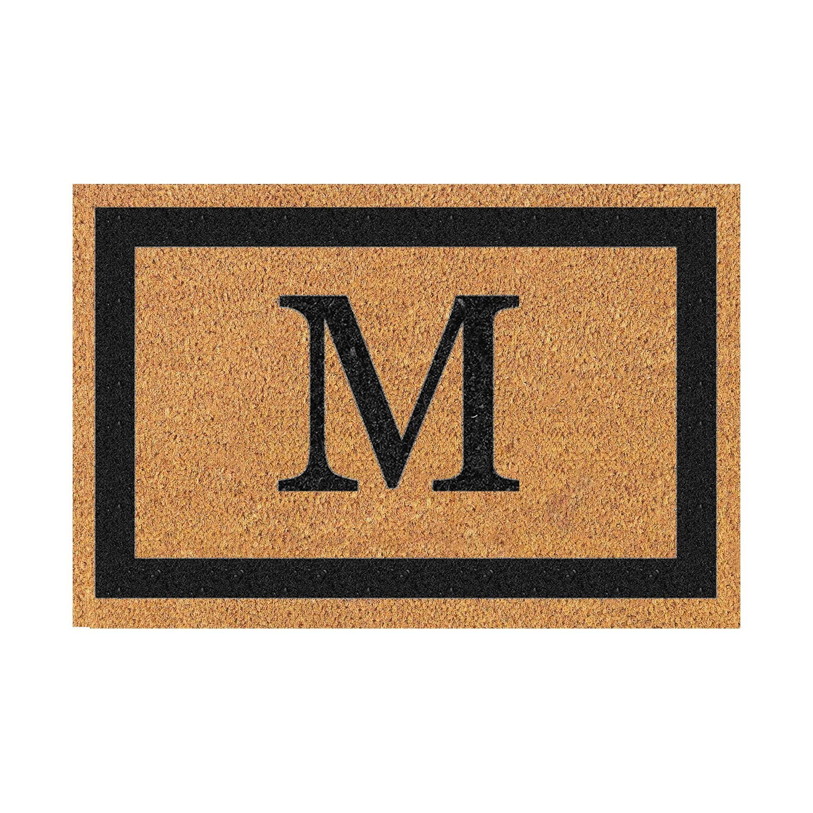 Letter M with Black Box Classic Brown Floor Mat Heavy Throw Blanket