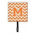 thumbnail image 1 of Letter M Chevron Orange & White Leash or Key Holder, 1 of 1