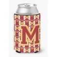 thumbnail image 1 of Letter M Football Cardinal & Gold Can or Bottle Hugger, 1 of 1