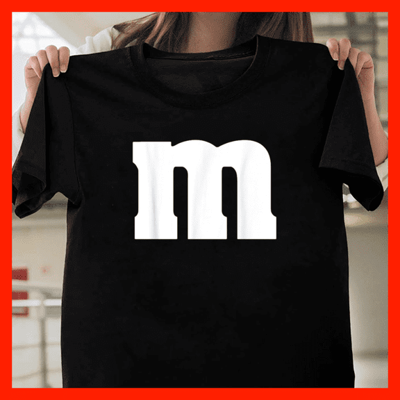 Letter M Group Costume Carnival Mm Blue Red Green Yellow H11158, for Unisex - Up to Size 5XL Available