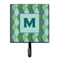 thumbnail image 1 of Letter M Initial Monogram - Blue Argoyle Leash or Key Holder, 1 of 7