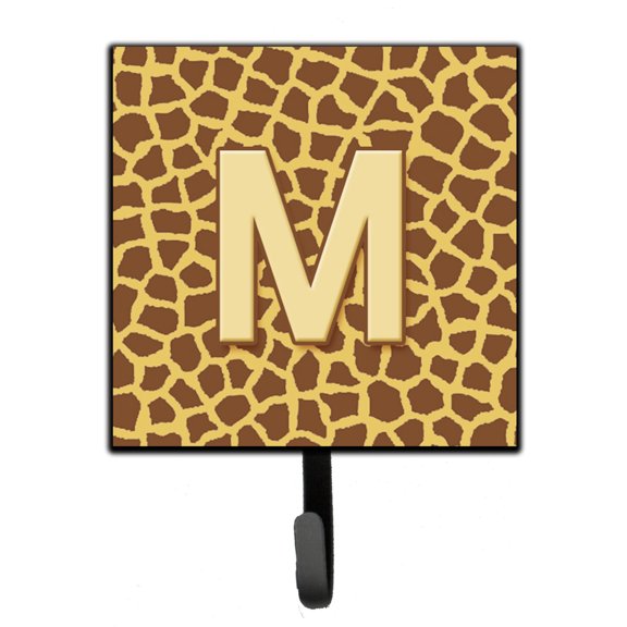 Letter M Initial Monogram - Giraffe Leash or Key Holder