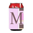 thumbnail image 1 of Letter M Initial Monogram - Pink Stripes Can or Bottle  Hugger, 1 of 1