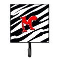 thumbnail image 1 of Letter M Initial Monogram - Zebra Red Leash or Key Holder, 1 of 7