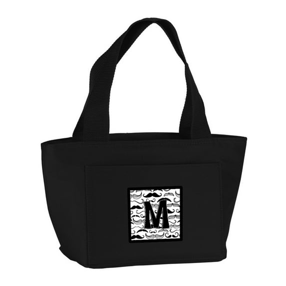 Letter M Moustache Initial Lunch Bag