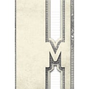 Letter M Personalized Design Notebook 120 pages Paperback