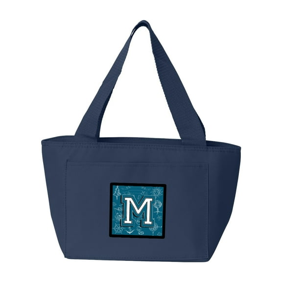 Letter M Sea Doodles Initial Alphabet Lunch Bag