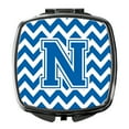 thumbnail image 1 of Letter N Chevron Blue and White Compact Mirror CJ1056-NSCM, 1 of 4