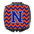 thumbnail image 1 of Letter N Chevron Orange and Blue Compact Mirror CJ1044-NSCM, 1 of 4