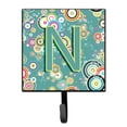 thumbnail image 1 of Letter N Circle Circle Teal Initial Alphabet Leash or Key Holder, 1 of 1