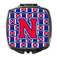 thumbnail image 1 of Letter N Football Harvard Crimson and Yale Blue Compact Mirror CJ1076-NSCM, 1 of 4