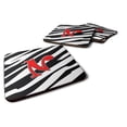thumbnail image 1 of Letter N Initial Monogram - Zebra Red Foam Coaster Set of 4, 1 of 3