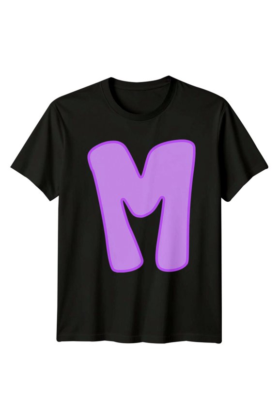 Letter N Monogram Alphabet Mens T-Shirt Womens Tee Graphic Unisex Top All Size S-5XL