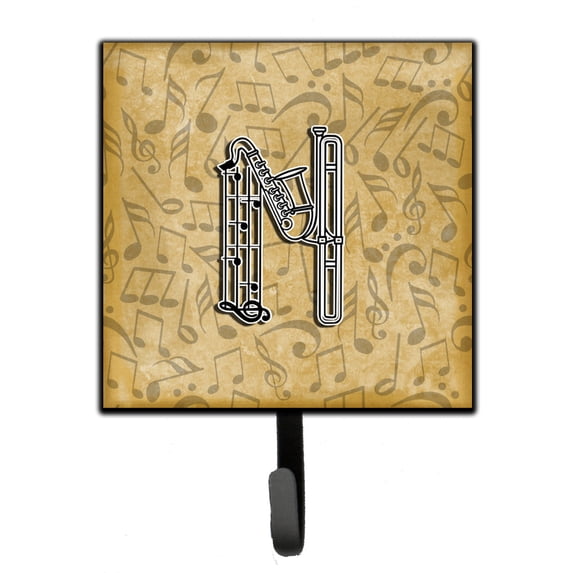 Letter N Musical Instrument Alphabet Leash or Key Holder
