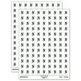 thumbnail image 1 of Letter N Uppercase Felt Marker Font 200+ Round Stickers - White - Matte Finish - 0.50" Size, 1 of 3
