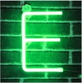 thumbnail image 1 of Letter Neon Lights, LED Neon Night Light Neon Lights Wall Decorative Night Light for Kids Bedroom Battery USB Operated Green, 1 of 6