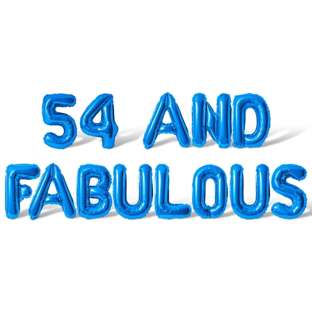 Letter & Number Balloons - 54 AND FABULOUS 16