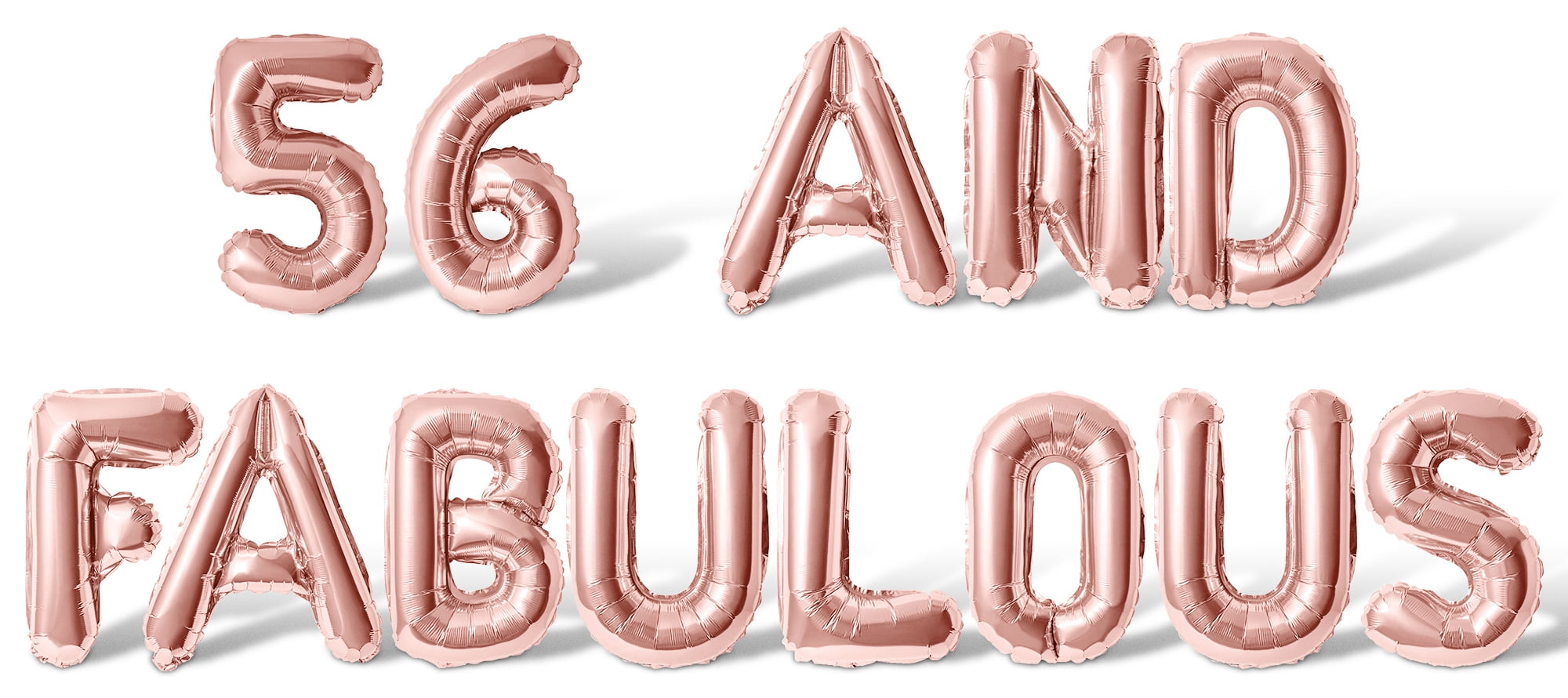 Letter & Number Balloons - 56 AND FABULOUS 16