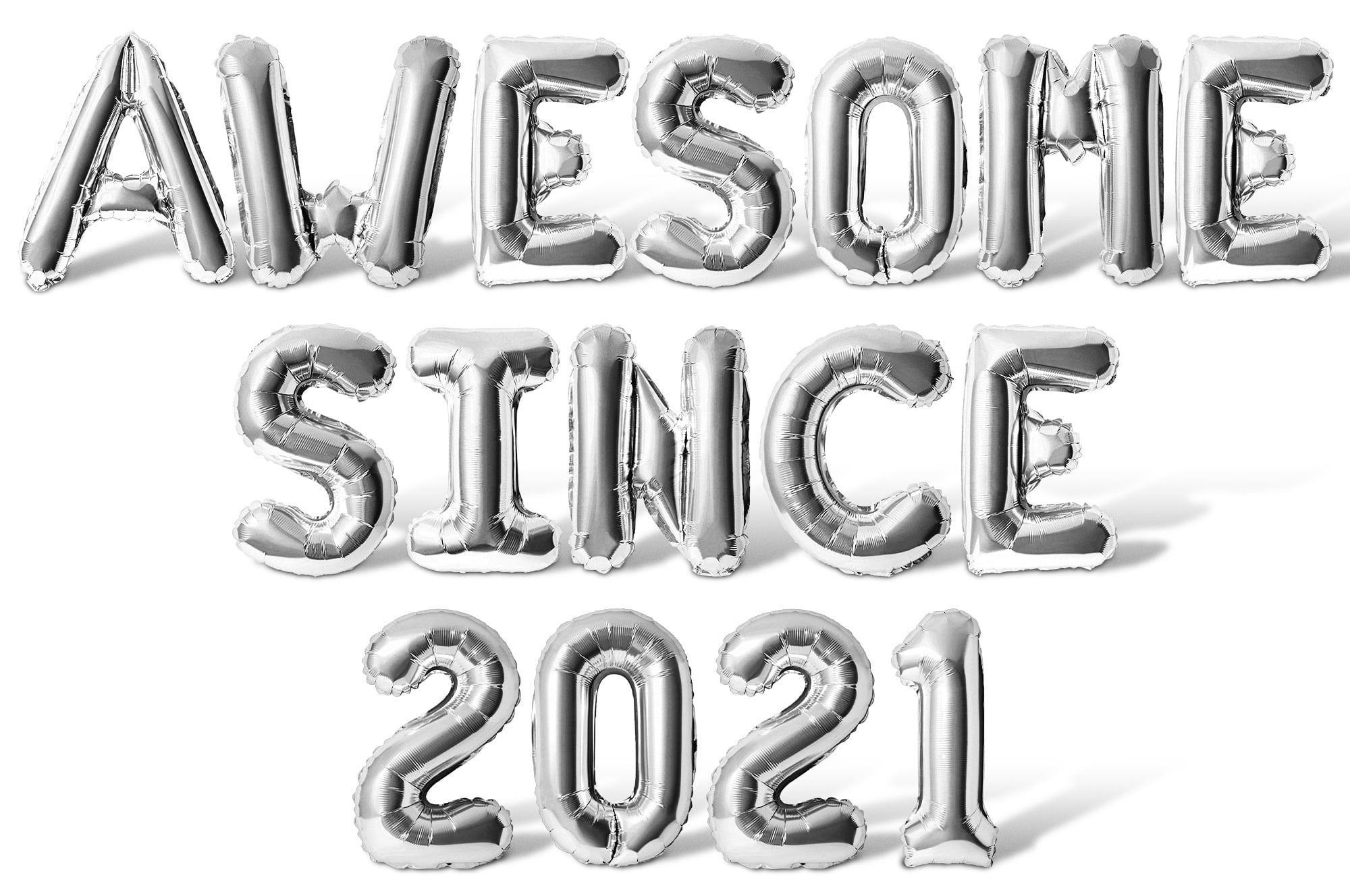 Letter & Number Balloons - AWESOME SINCE 2021 16