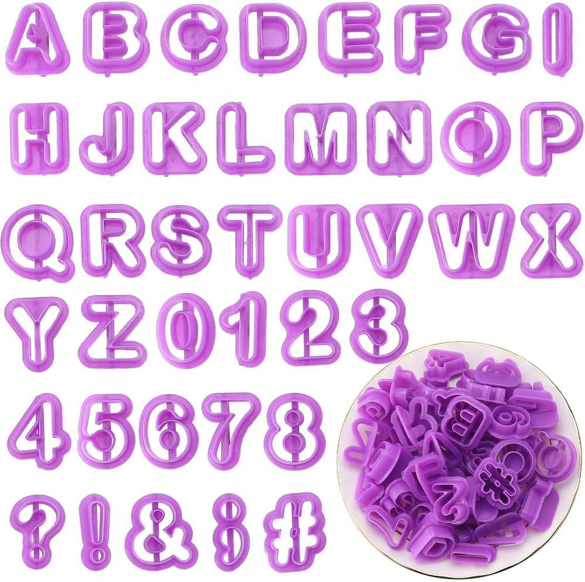Letter and Number Cutter for Clay Cookie Set Initial Alphabets Stamps A