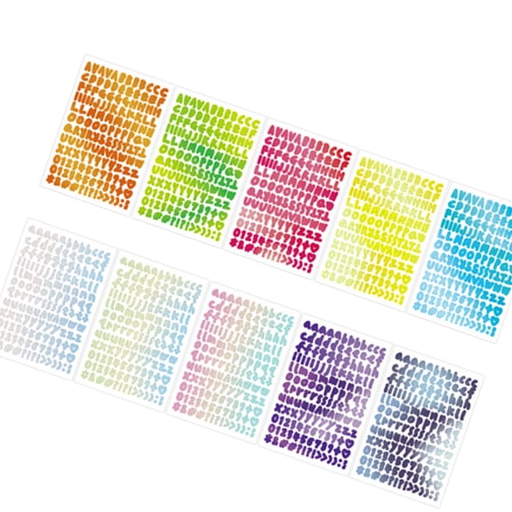 Letter Number Decorative Sticker Waterproof Adhesive PVC Sticker For Journal Planner Calendar Scrapbooking Gift Wrapping
