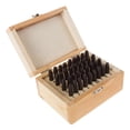 thumbnail image 1 of Letter and Number Steel Punch Stamp Set, 36 Piece Stamping Punch and Die with Wood or Plastic Storage Case By Stalwart (For Metal Keys Crafts Leather and More), 1 of 7