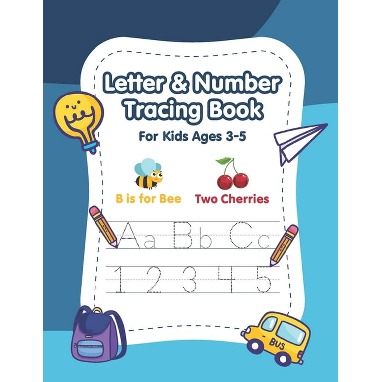 48 PGS Handwriting Practice Book for Kids – Writing Book for Kids Age 3-5,  Kids & Toddler Writing Practice, Alphabet Letter Tracing, Number Tracing,  Learn to Write Preschool Tracing Book –  –