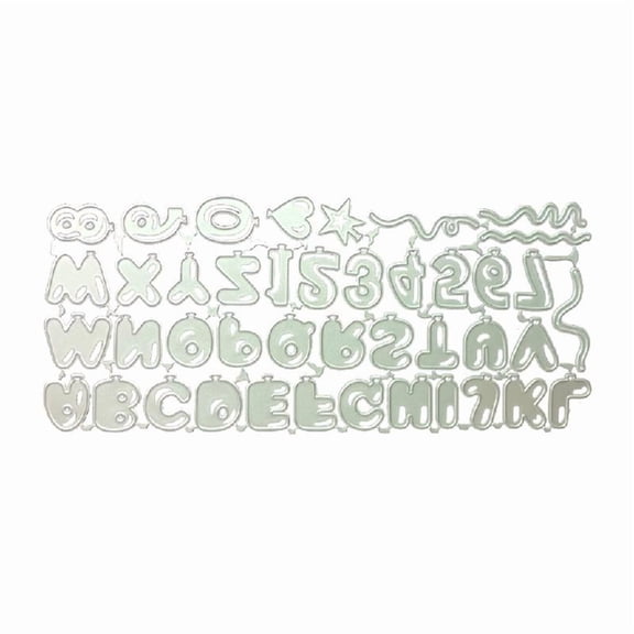 Letter Numbers Metal Cutting Dies Cut Stencils for Embossing Card Making