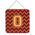 thumbnail image 1 of Letter O Chevron Garnet and Gold  Wall or Door Hanging Prints, 1 of 1