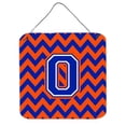 thumbnail image 1 of Letter O Chevron Orange & Blue Wall or Door Hanging Prints, 6 x 0.02 x 6 in., 1 of 1