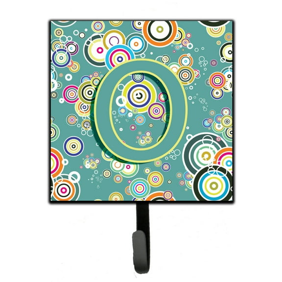 Letter O Circle Circle Teal Initial Alphabet Leash or Key Holder