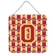thumbnail image 1 of Letter O Football Cardinal & Gold Wall or Door Hanging Prints, 1 of 1